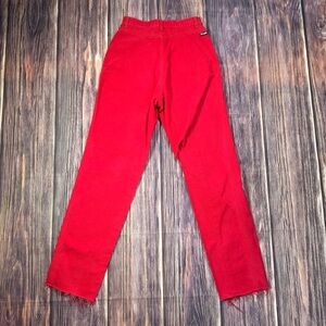 Vintage Wrangler Silverlake High Waisted Bareback Red Denim Jeans